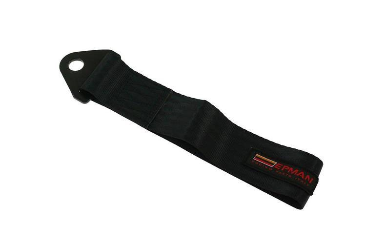 EPMAN Black Tow Strap - Heavy-Duty