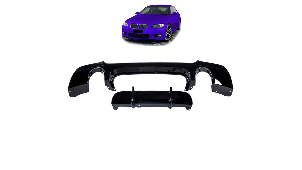 Universal Gloss Black Rear Spoiler Diffuser