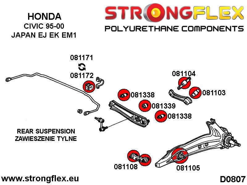Strongflex 15mm Hard Rear Anti Roll