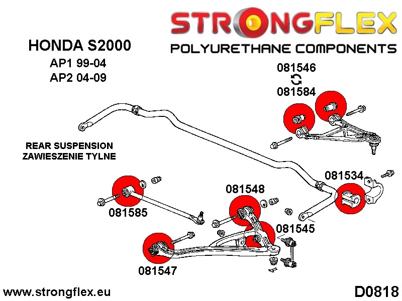 Strongflex AP1 Honda S2000 Rear Suspension