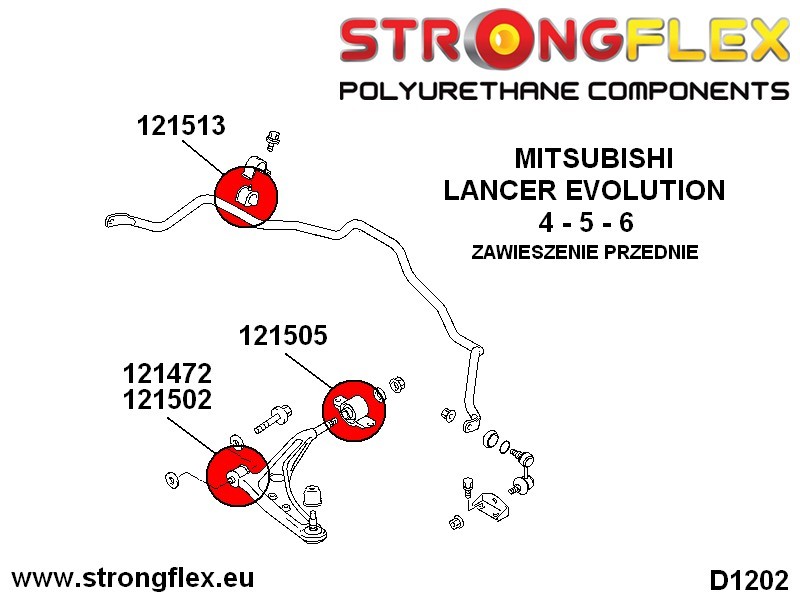 Strongflex Mitsubishi Lancer Evo IV/V/VI Rear