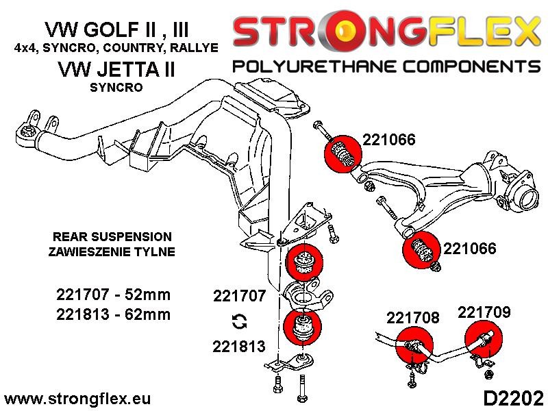 Strongflex Rear Trailing Arm Bush for