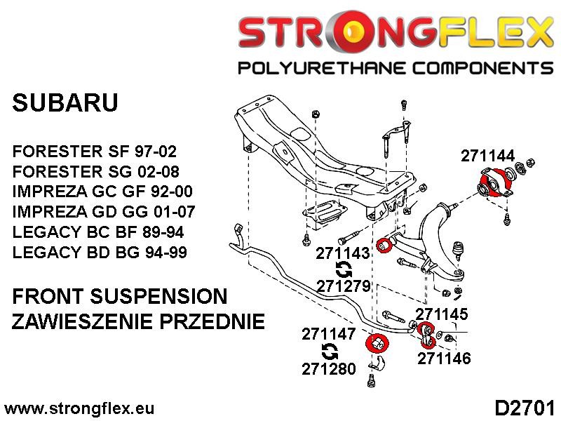 Strongflex Saab Impreza Front Anti-Roll Bar