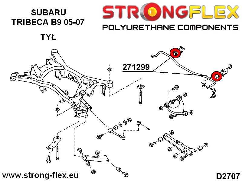Strongflex 15mm Rear Anti Roll Bar