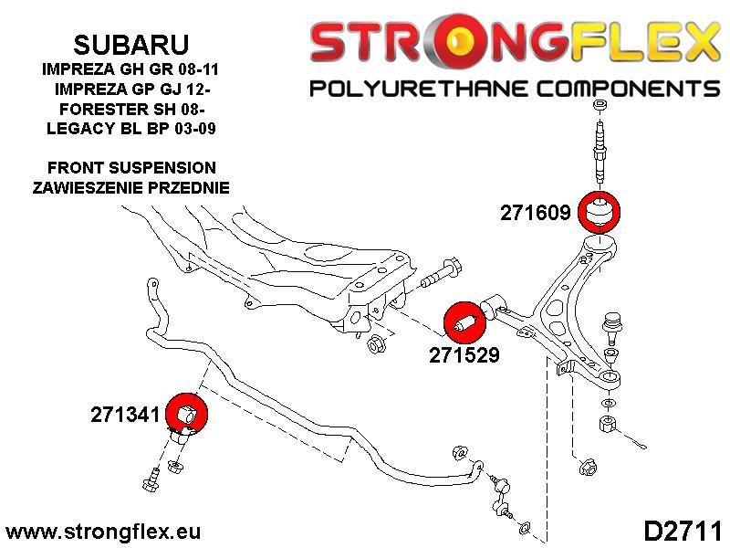 Strongflex Front Arm Bush for Subaru